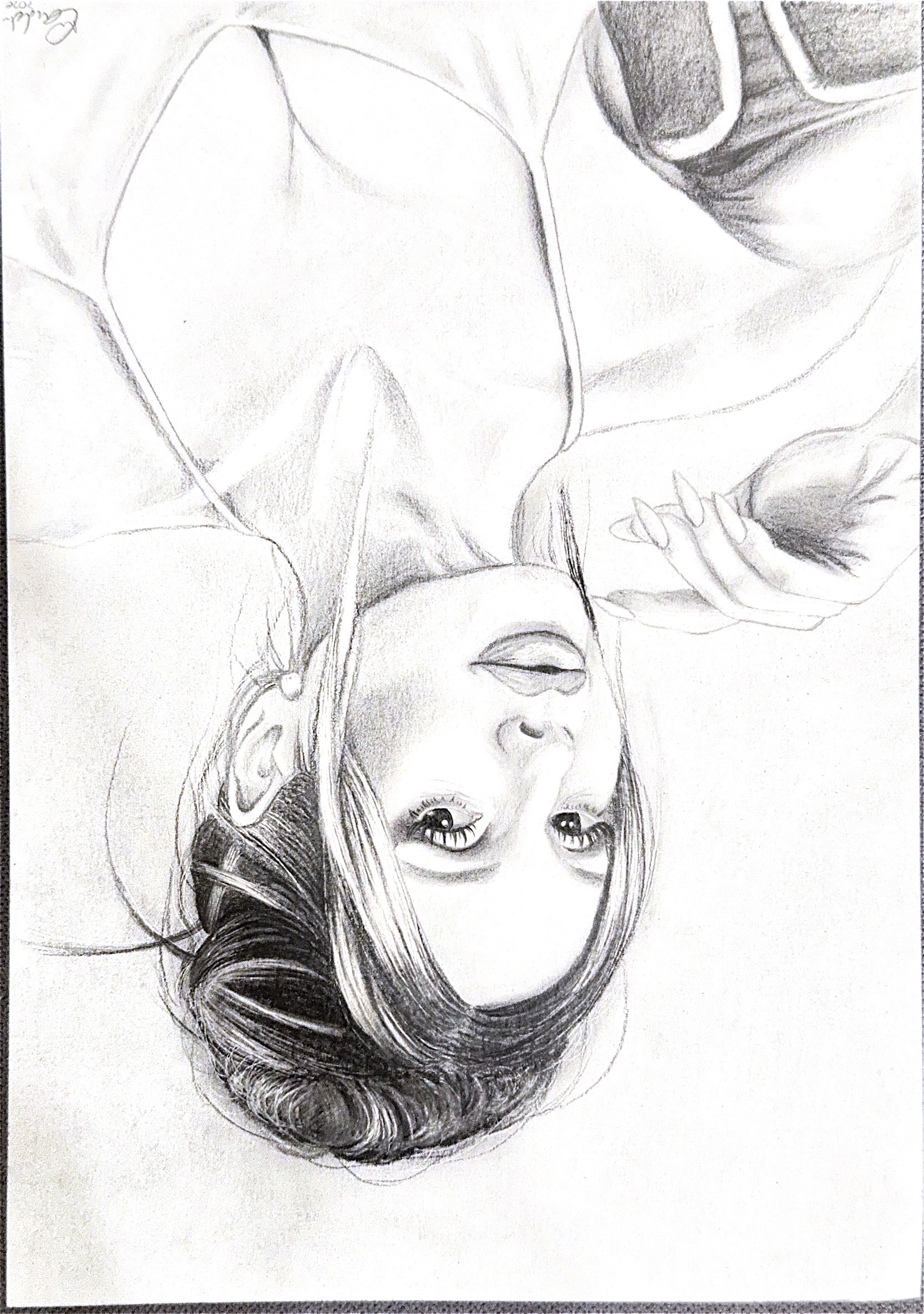 Portret kobiety w ołówku